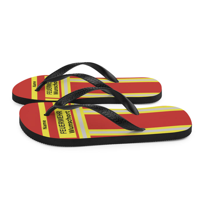 Feuerwehr Flip Flops - Rot/Gelb