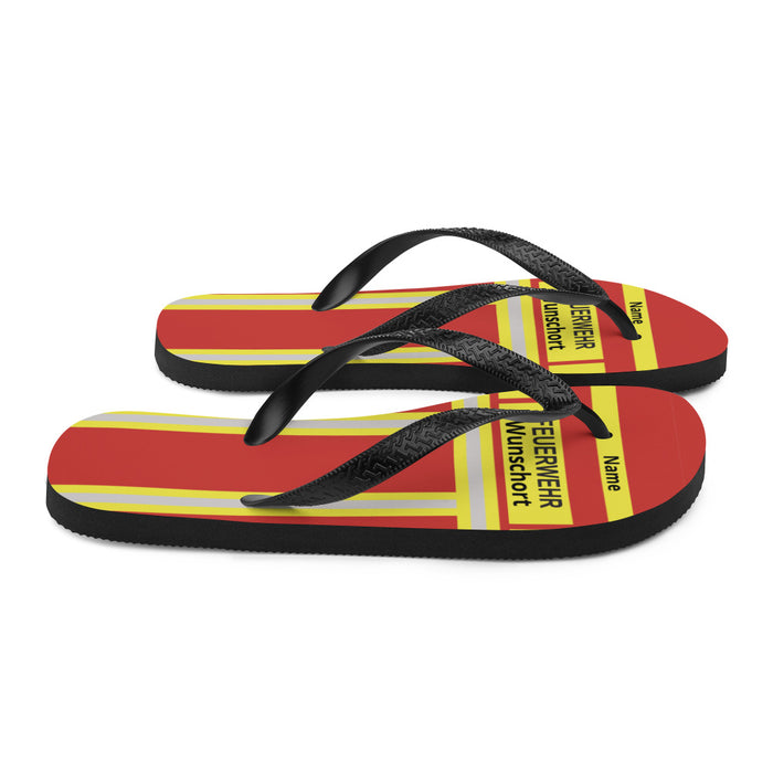Feuerwehr Flip Flops - Rot/Gelb