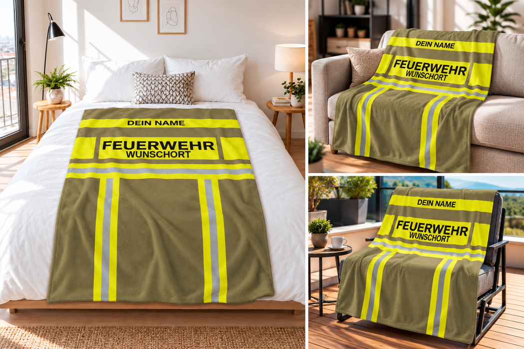 Feuerwehr Decke- Gold/Gelb