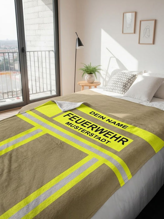 Feuerwehr Decke- Gold/Gelb