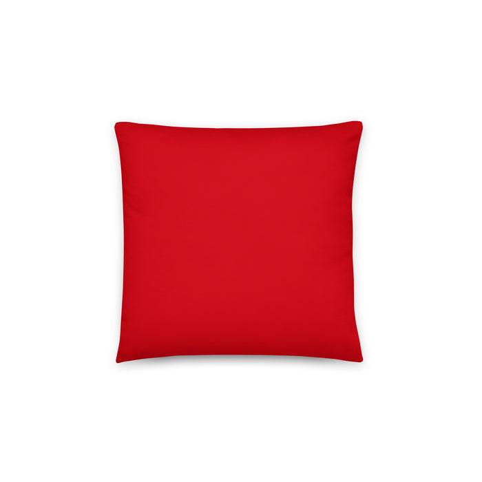 Feuerwehr Basic-Kissen Rot/Gelb – Rückseite