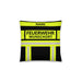 Feuerwehr Basic-Kissen – Personalisiert mit Name & Wunschort (Schwarz/Leuchtgelb) – Bild 4