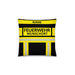 Feuerwehr Basic-Kissen – Personalisiert mit Name & Wunschort (Schwarz/Gelb) – Bild 4