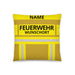 Feuerwehr Basic-Kissen – Personalisiert mit Name & Wunschort (Gold/Gelb) – Bild 2