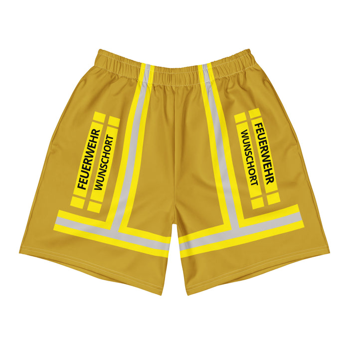 Feuerwehr Badehose – Personalisiert mit Wunschort (Gold/Gelb) – Bild 1