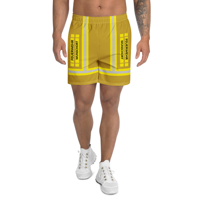 Feuerwehr Badehose – Personalisiert mit Wunschort (Gold/Gelb) – Bild 2