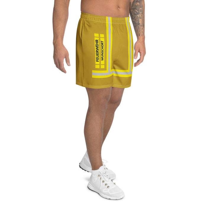 Feuerwehr Badehose – Personalisiert mit Wunschort (Gold/Gelb) – Bild 4