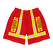 Feuerwehr Badehose – Personalisiert mit Wunschort (Rot/Gelb) – Bild 1
