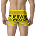 Feuerwehr Boxershort – Personalisiert mit Name & Wunschort (Gold/Gelb) – Bild 5