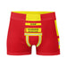 Feuerwehr Boxershort – Personalisiert mit Name & Wunschort (Rot/Gelb) – Bild 1