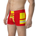 Feuerwehr Boxershort – Personalisiert mit Name & Wunschort (Rot/Gelb) – Bild 3