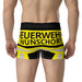 Feuerwehr Boxershort – Personalisiert mit Name & Wunschort (Schwarz/Gelb) – Bild 5
