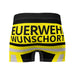 Feuerwehr Boxershort – Personalisiert mit Name & Wunschort (Schwarz/Gelb) – Bild 6
