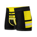 Feuerwehr Boxershort – Personalisiert mit Name & Wunschort (Schwarz/Gelb) – Bild 7