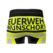 Feuerwehr Boxershort – Personalisiert mit Name & Wunschort (Schwarz/Leuchtgelb) – Bild 6