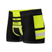 Feuerwehr Boxershort – Personalisiert mit Name & Wunschort (Schwarz/Leuchtgelb) – Bild 7