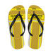 Feuerwehr Flip Flops – Personalisiert mit Name & Wunschort (Gold/Gelb) – Bild 1