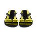 Feuerwehr Flip Flops – Personalisiert mit Name & Wunschort (Schwarz/Gelb) – Bild 4