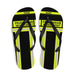 Feuerwehr Flip Flops – Personalisiert mit Name & Wunschort (Schwarz/Leuchtgelb) – Bild 1