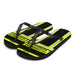 Feuerwehr Flip Flops – Personalisiert mit Name & Wunschort (Schwarz/Leuchtgelb) – Bild 2
