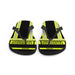 Feuerwehr Flip Flops – Personalisiert mit Name & Wunschort (Schwarz/Leuchtgelb) – Bild 4