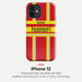Feuerwehr Handyhülle iPhone® Hardcase Rot/Gelb mit Name und Wunschort – iPhone 12 / 12 mini / 12 Pro / 12 Pro Max