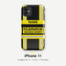 Feuerwehr Handyhülle iPhone® Hardcase Schwarz/Gelb mit Name und Wunschort – iPhone 11 / 11 Pro / 11 Pro Max