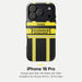 Feuerwehr Handyhülle iPhone® Hardcase Schwarz/Gelb mit Name und Wunschort – iPhone 18 Pro / 18 Pro Max