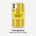 Feuerwehr Handyhülle iPhone® transparent Gold/Gelb mit Name und Wunschort – iPhone 11 / 11 Pro / 11 Pro Max