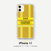Feuerwehr Handyhülle iPhone® transparent Gold/Gelb mit Name und Wunschort – iPhone 11 / 11 Pro / 11 Pro Max