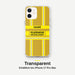 Feuerwehr Handyhülle iPhone® transparent Gold/Gelb mit Name und Wunschort – iPhone 12 / 12 mini / 12 Pro / 12 Pro Max