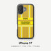 Feuerwehr Handyhülle iPhone® transparent Gold/Gelb mit Name und Wunschort – iPhone 17 / 17 Air / 17 Pro / 17 Pro Max