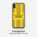 Feuerwehr Handyhülle iPhone® transparent Gold/Gelb mit Name und Wunschort – ältere iPhone-Modelle (7/8, SE, X/XS, XR)