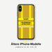 Feuerwehr Handyhülle iPhone® transparent Gold/Gelb mit Name und Wunschort – ältere iPhone-Modelle (7/8, SE, X/XS, XR)