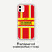 Feuerwehr Handyhülle iPhone® transparent Rot/Gelb mit Name und Wunschort – iPhone 11 / 11 Pro / 11 Pro Max