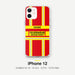 Feuerwehr Handyhülle iPhone® transparent Rot/Gelb mit Name und Wunschort – iPhone 12 / 12 mini / 12 Pro / 12 Pro Max