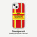 Feuerwehr Handyhülle iPhone® transparent Rot/Gelb mit Name und Wunschort – iPhone 13 / 13 mini / 13 Pro / 13 Pro Max