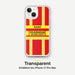 Feuerwehr Handyhülle iPhone® transparent Rot/Gelb mit Name und Wunschort – iPhone 14 / 14 Plus / 14 Pro / 14 Pro Max