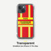 Feuerwehr Handyhülle iPhone® transparent Rot/Gelb mit Name und Wunschort – iPhone 15 / 15 Plus / 15 Pro / 15 Pro Max