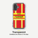 Feuerwehr Handyhülle iPhone® transparent Rot/Gelb mit Name und Wunschort – iPhone 16 / 16 Plus / 16 Pro / 16 Pro Max