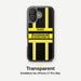 Feuerwehr Handyhülle iPhone® transparent Schwarz/Gelb mit Name und Wunschort – iPhone 17 / 17 Air / 17 Pro / 17 Pro Max