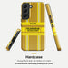 Feuerwehr Handyhülle Samsung® Hardcase Gold/Gelb mit Name und Wunschort – Samsung Galaxy S22 / S22 Plus / S22 Ultra