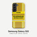 Feuerwehr Handyhülle Samsung® Hardcase Gold/Gelb mit Name und Wunschort – Samsung Galaxy S22 / S22 Plus / S22 Ultra