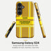 Feuerwehr Handyhülle Samsung® Hardcase Gold/Gelb mit Name und Wunschort – Samsung Galaxy S24 / S24 Plus / S24 Ultra