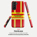 Feuerwehr Handyhülle Samsung® Hardcase Rot/Gelb mit Name und Wunschort – Samsung Galaxy S21 / S21 FE / S21 Plus / S21 Ultra
