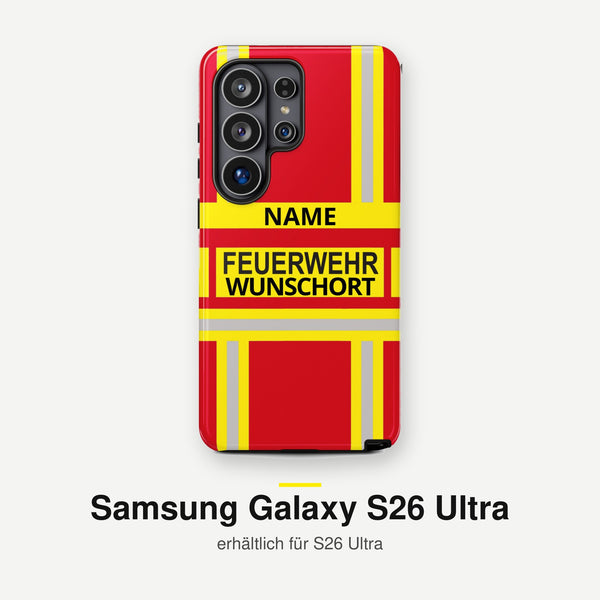 Feuerwehr Handyhülle Samsung® Hardcase Rot/Gelb