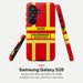 Feuerwehr Handyhülle Samsung® Hardcase Rot/Gelb mit Name und Wunschort – Samsung Galaxy S26 / S26 Plus / S26 Ultra
