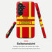 Feuerwehr Handyhülle Samsung® Hardcase Rot/Gelb mit Name und Wunschort – Seitenansicht