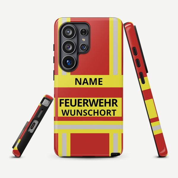 Feuerwehr Handyhülle Samsung® Hardcase Rot/Gelb