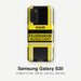 Feuerwehr Handyhülle Samsung® Hardcase Schwarz/Gelb mit Name und Wunschort – Samsung Galaxy S20 / S20 FE / S20 Plus / S20 Ultra